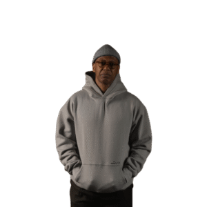 grey sweatshirt